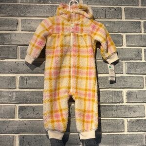 Carter’s Hooded Fleece Body Suit - 9 months